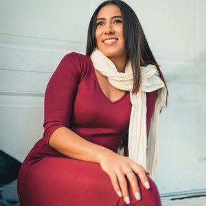 Merlot Maroon 2-Piece Jumpsuit with Midsection Zipper!